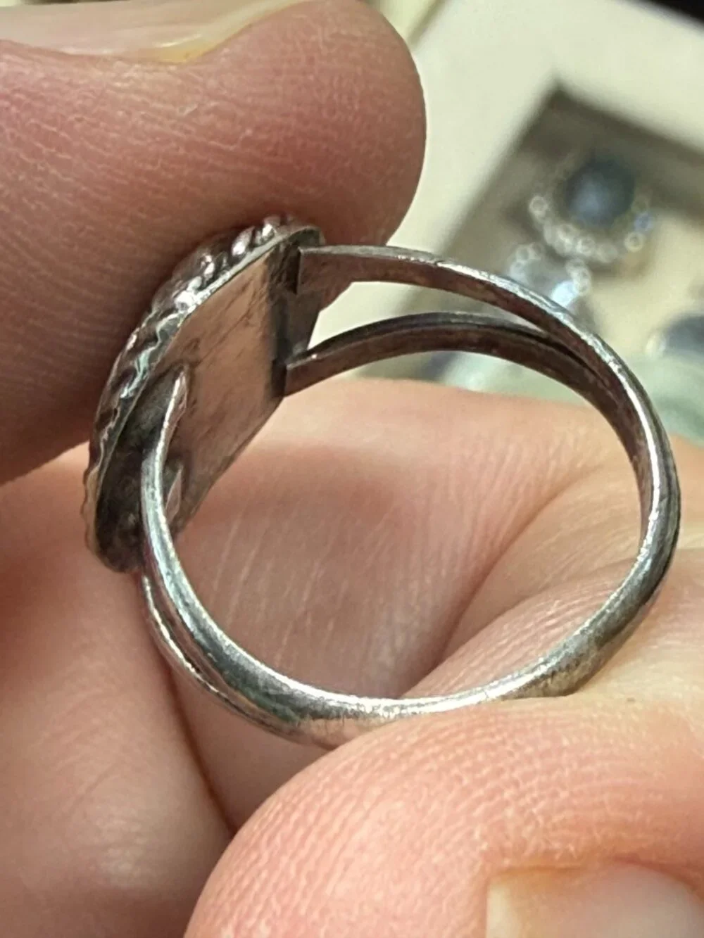 Old SouthWest Handmade Sterling with Turquoise Ring